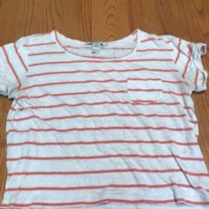 Orange and white t-shirt